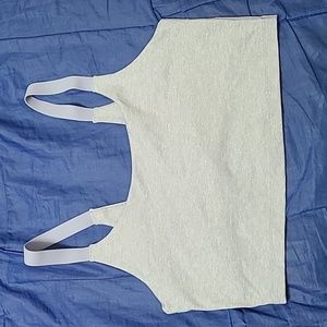 Offline by Aerie Sports Bra - Light Blue Heather (Size Medium)